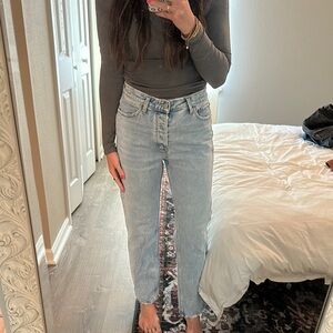 Abercrombie & Fitch Blue Straight Leg Jeans